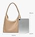 Trendy PU Leather Crescent Shoulder Bag Slouchy Hobo Bags for Women Tote Handbags Retro Soft Underarm Crossbody Purses