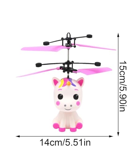 Brinquedo Unicórnio Sensor Voador estilo Helicóptero