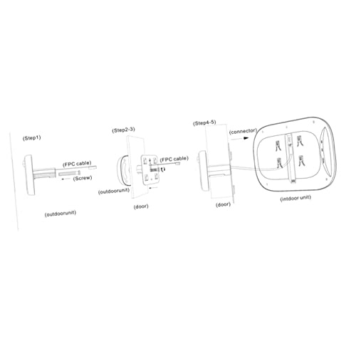 MUSISALY Campainha De Vídeo Campainha Inteligente Com Fio Campainha De Vídeo Inteligente Câmera Digi