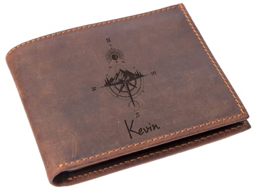 Camping Wallet,Wallet For Men, Personalized Leather Gifts, Custom Wallets, Anniversary Gift For Him, Husband Wallet, Birthday Gift Men,Fathers Day Gift