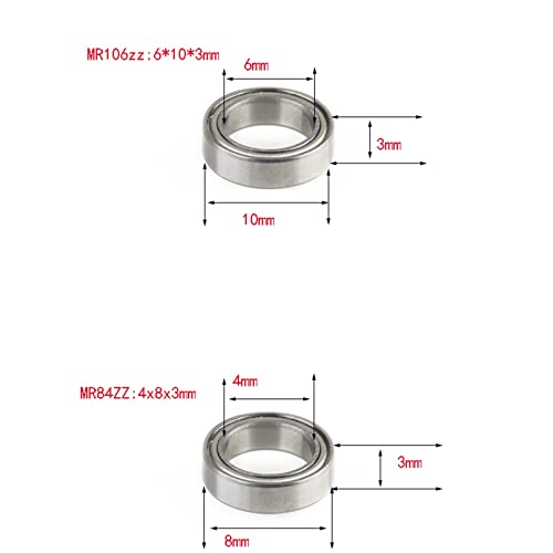 MR106 roulement 6x10x3mm miniature pour micro moteur électrique et pièce de drone 5 pièces - 5