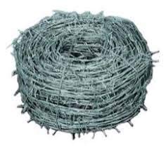 Alambre de espino galvanizado de 4 puntas, N ° 14 – 2,2 mm. rt. de 200 MT.