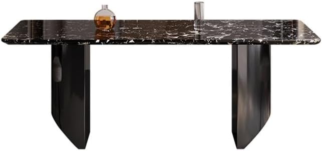 Desk Coffee Table Natural Marble Rectangular Dining Table Villa Restaurant
