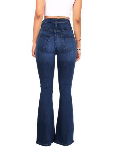 Image of Women's High Waisted Jeans for Women Ripped Skinny Stretch Jeans Distressed Butt Lifting Denim Pants