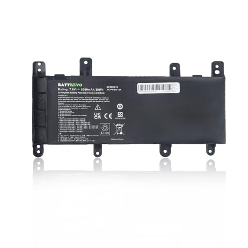 BATTREVO C21N1515 Batteria per Asus X756UW X756UQ X756UV X756U X756UJ X756UA X756UX X756UB X756UQ X756UXM R753U R753UA R753UB R753UJ Serie Notebook 0B200-01800100 X756UJ-T4053T X756UW-T4081T
