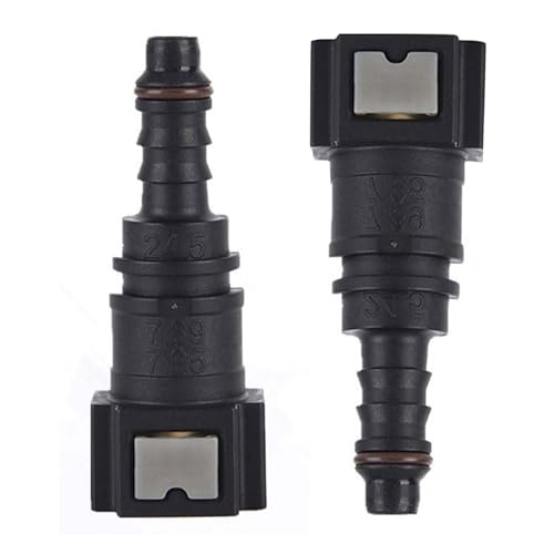 Auto Combustible Línea,Conector Rapido de Gasolina Manguera,Conector de Tubo de Combustible,Recto Coche Combustible Manguera Rápida Liberación Conector,Accesorio Adaptador de Manguera de Combustible