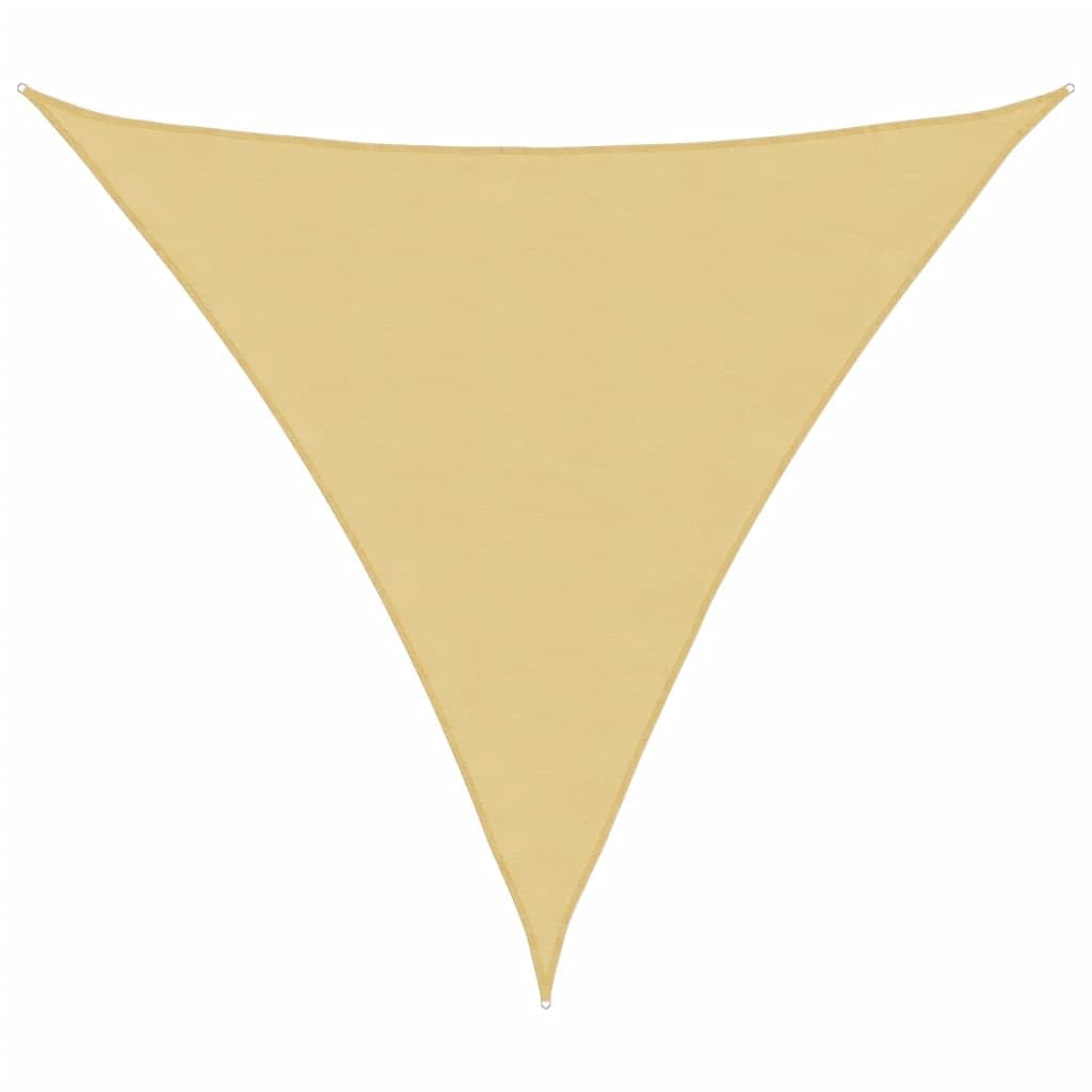 Voile d'ombrage triangulaire 6x6x6 m extérieur étanche anti-UV pour aménagement patio et jardin