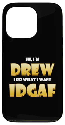 Drew Costume IDGAF Cute Personalized Drew First Name Andrews �X�}�z�P�[�X iPhone 13 Pro �p