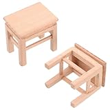 Détails soignés : réalisé avec un souci du détail exceptionnel, ce tabouret présente un design raffiné qui se distingue dans tout décor miniature, témoignant d’un savoir-faire exceptionnel. mobilier de maison de poupée miniature, chaise de maison de poupée