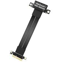 SinLoon PCIe 3.0 X4 Extension Cable PCI-E 4X Male to Female Riser Cable 20CM 180 Degree