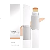 Blanc Cover Cream Stick V – Korean Color Changing Foundation Stick with Volufiline & Collagen – White Foundation Sticks for Dewy Skin–Korean Makeup Foundations Sticks with Detachable Brush (Natural)