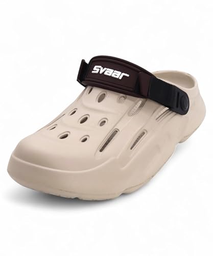 Image of SVAAR Designer Clogs, Lightweight Sandals with Adjustable Back Strap for Men