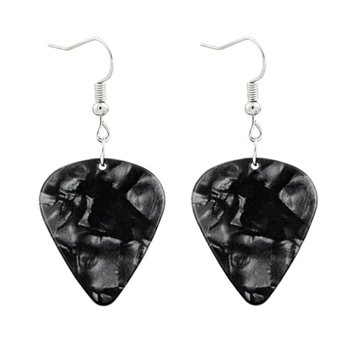 Guitar Pick Dangle Earrings and Necklace - Rock Music Accessories - Gifts for Women Men and Music Lovers