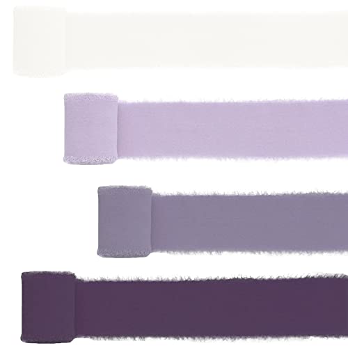 Handmade Chiffon Fringe Ribbon - Silk-Like Frayed Edges, 2