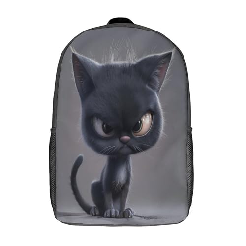 Sac d'école pour enfants British Shorthair 17inch avec sac de voyage imprimé 3D