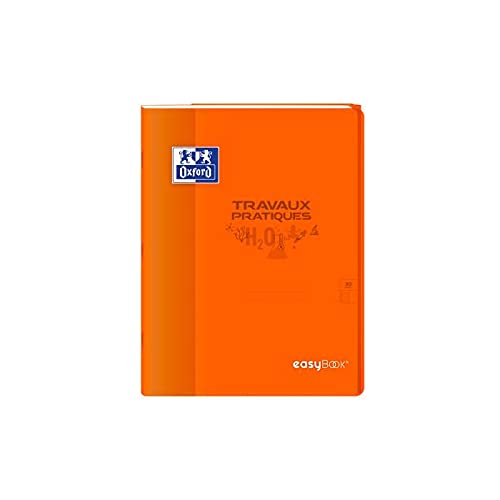 Oxford Lot de 10 Cahiers TP esaybook agrafé 24x32cm 80 p 90-120G seyès/uni couleurs aléatoires