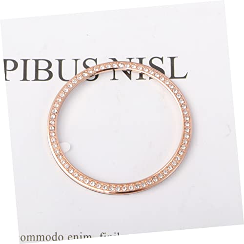 Anillo protector rosa dorado para Watch con 3 piezas de bisel antiarañazos 5