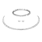 Zarte Braut-Strasshalsketten, verstellbarer Messingschmuck, Strasskristalle, die Metalloberfläche ist glatt, glänzend und schön für die Braut und Brautjungfer.
