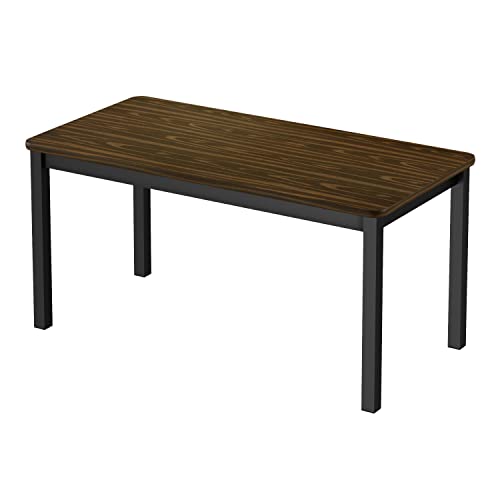 Correll Lab Table with Walnut and Black Finish LT3048-01-09-01