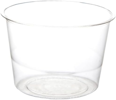 Eco-Products Clear Plastic Disposable Round Portion Souffle Cup, Eco-Friendly Compostable PLA Plastic Food Container, 4 oz, Case of 2000
