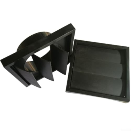 Cubierta de ventilación de escape de 4 pulgadas con diseño de rejilla para un flujo de aire optimizado y prevención de plagas, adecuada para secadora y sistema HVAC de ventilación externa