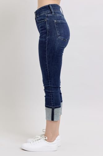 Judy Blue High Rise Double Waist Band Capri Jeans Sold by Ivory Gem3