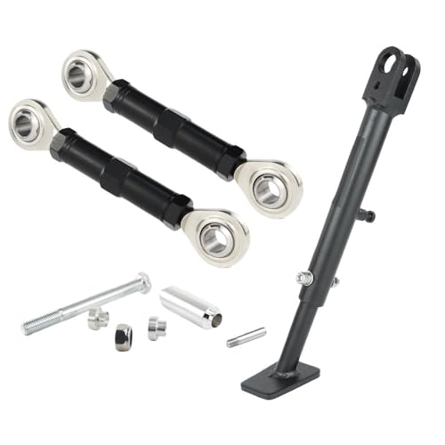 Béquille latérale et biellettes d'abaissement haut de gamme pour suspension KLX230