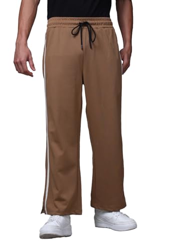 Image of Men's Loose Fit Side Tape Trackpants