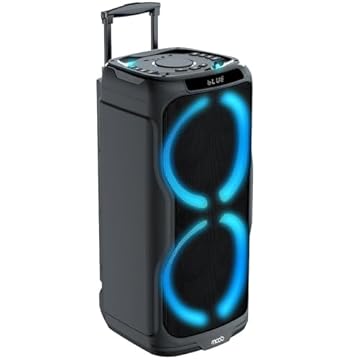 Caixa de Som Moob Groove 1200w Com Alça Entrada para 2 Microfones Função Tws Bluetooth 5.0 e 2 Alto Falantes