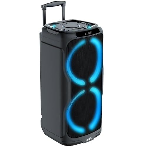 Caixa de Som Moob Groove 1200w Com Alça Entrada para 2 Microfones Função Tws Bluetooth 5.0...