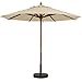 Wood Umbrella,7 Ft,1-1/2" Pole,Khaki