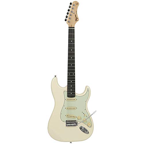 Guitarra elétrica TAGIMA - TG 500 OWH DF MG, Olympic White Dark Fingerboard Mint Green