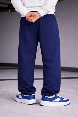 Image of Rockwell Men's Baggy Sweatpants | Cotton Terry Relaxed Fit Joggers for Men | Oversized Streetwear Track Pants | Casual Gym & Everyday Wear| 027