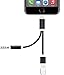 iPhone 7 / 7 Plus 2 in 1 Lightning Charging Cable 3.5mm Headphone Adapter and Lightning Charging Port Extension Cable for Apple Devices iPhone Lightning Converter and Audio Jack (No Music Control)