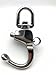 QualiTime Swivel Eye Snap Shackle - 316 Stainless Steel Quick Release Snap Shackle for Sailing, Rigging, SCBA Mask Clip, Spinnaker, Halyard, 124mm(4.88