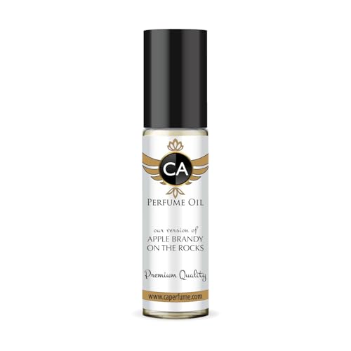 CA Perfume Impression of Apple Brandy On The Rocks Unisex Fragrance Oil Aromatic Fruity Scent Long Lasting Perfumes for Women &amp; Men Travel Size TSA Ready Mini Parfum Body Oil Roll-on 0.33 Fl Oz 10ml