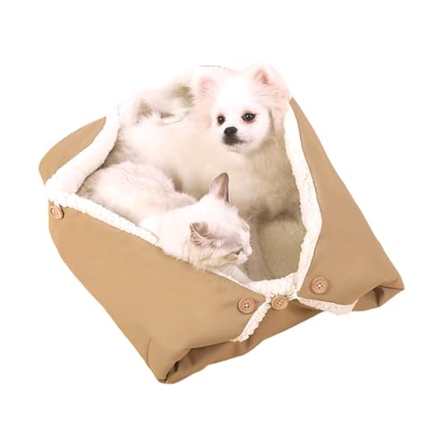 Lit pour chat 2 en 1 nid doux lavable pour petit chien et lapin