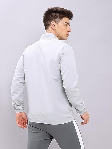Image of TECHNOSPORT Men's Solid Polyester Techno Lite Jacket With SPF50+ And Microbial Properties