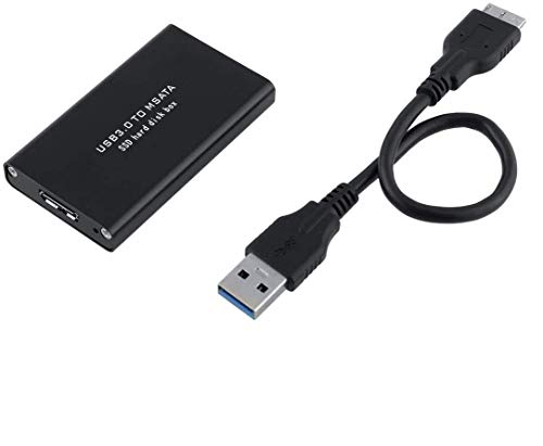 KALEA INFORMATIQUE © - Boitier mSATA vers USB3 (USB 3.0 SUPERSPEED) - pour SSD Mini PCIe de Type mSATA 30mm ou 50mm