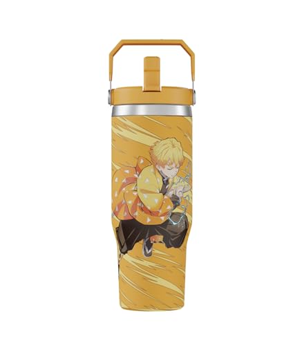 Demon Slayer Kimetsu No Yaiba Zenitsu Anime Tumbler 30 Oz Stainless Steel