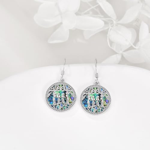 Image of YFN Sister Earrings Gifts from Sister, Sterling Silver Crystal Sister Earrings Jewelry, Birthday Jewelry Gift for Sisters