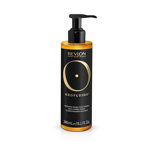 REVLON PROFESSIONAL Orofluido Acondicionador Radiante, Acondicionador Pelo con Aceite de Argán, Hidratante y Suavizante, Ayuda a Reparar el Cabello Dañado, 240ml
