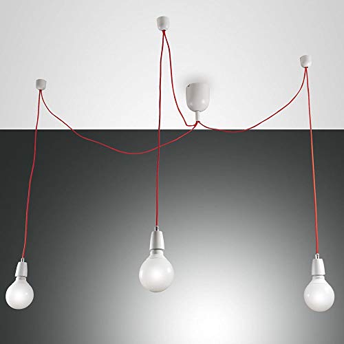 Fabas Luce Blog Pendelleuchte E27 3X60W Metall Weiss