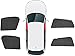 Produktbild YANXS Magnetische Auto Sonnenblende für BMW X3 G01 2018-2021, Auto Retractable Sonnenschirm Abdeckung Seitenfenster Anti-Uv Mesh Sun Shade ZubehöR