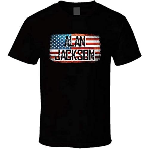Men's New Alan Jackson T Shirt T-shirts Black 3XL