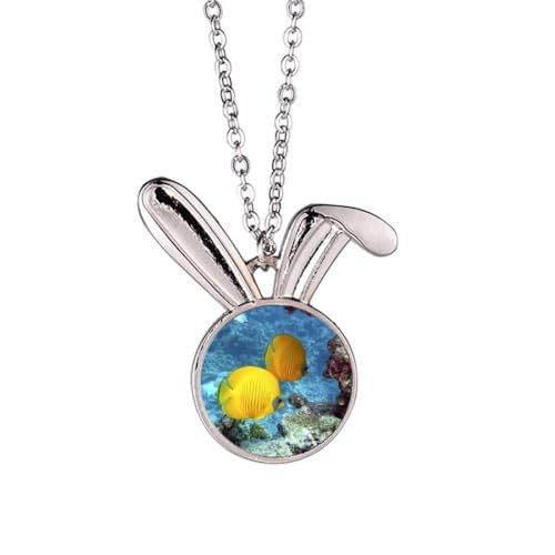 Collier lapin ocean, une idée cadeau nature originale