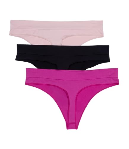 Image of adidas womens Seamless Thong Underwear 3-pack