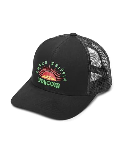 Image of Volcom Men's Snapback Hat - 6-Panel Twill Flat Brim Cap Adjustable Snap Closure