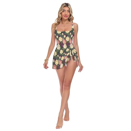 Robe de bain minceur rose poudré maillot de bain robe contrôle ventre