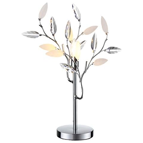 Lights4Living Modern Polished Chrome Willow Table Lamp - LED Compatible Cover